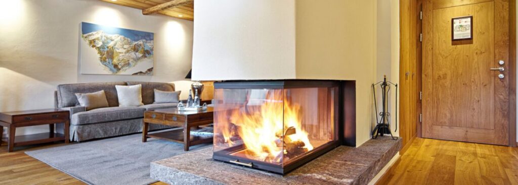 Hotel tannenhof st. Anton luxus suite mit offenem kamin